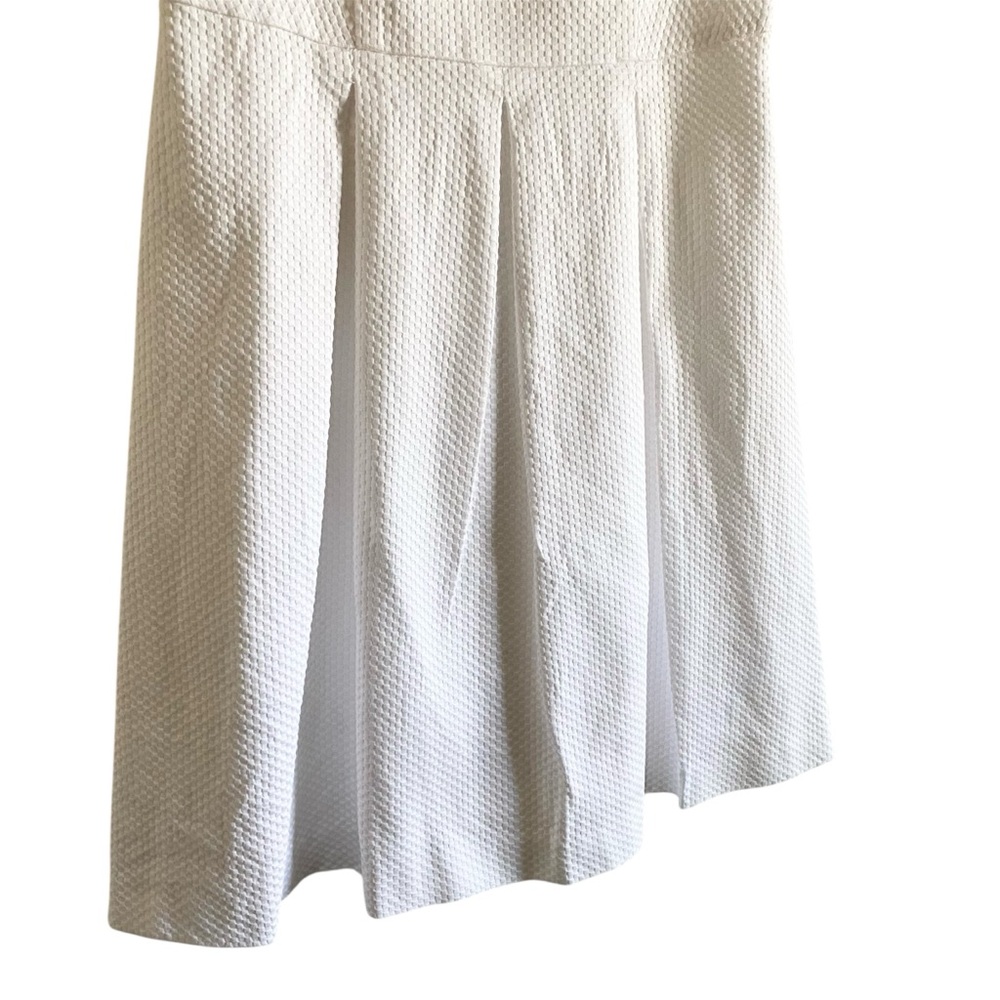 The Limited White Fit & Flare Dress Size 4 Textured Sleeveless A-Line - Picture 5 of 9